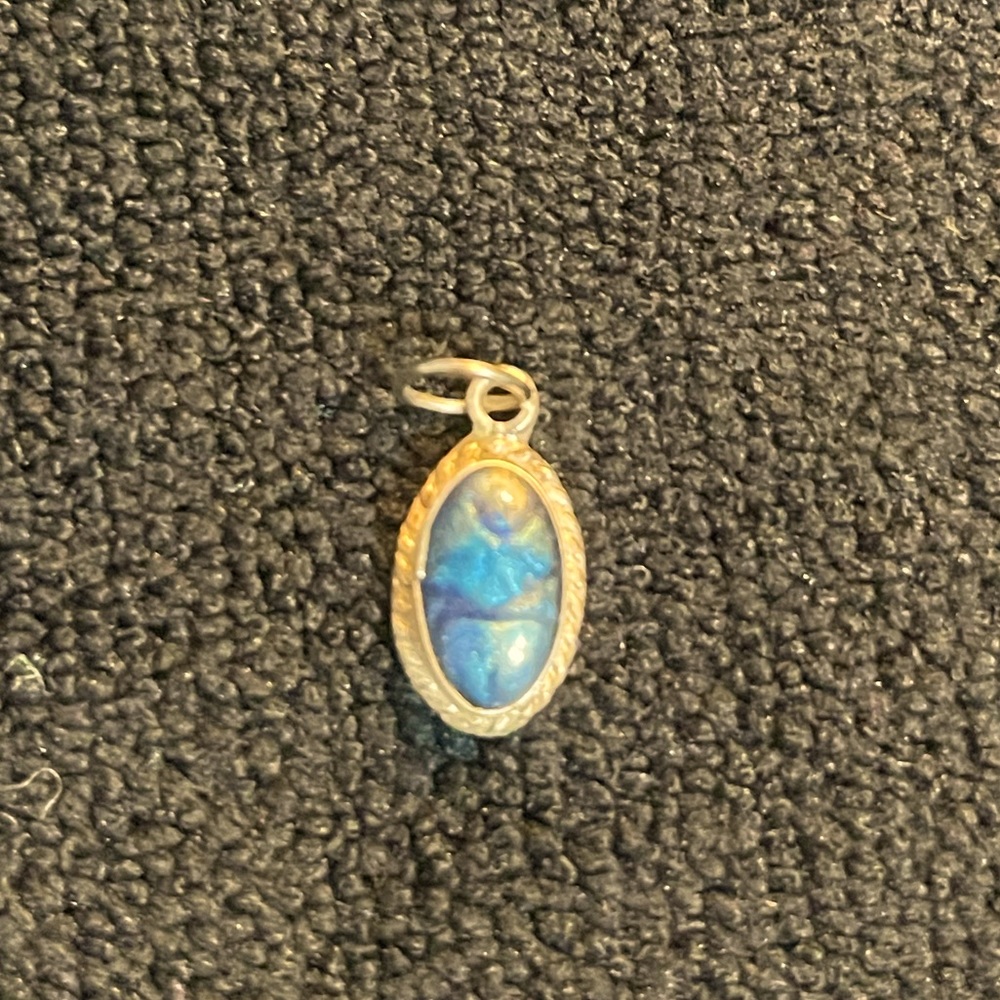 A one of a kind turquoise pendant from Mexico